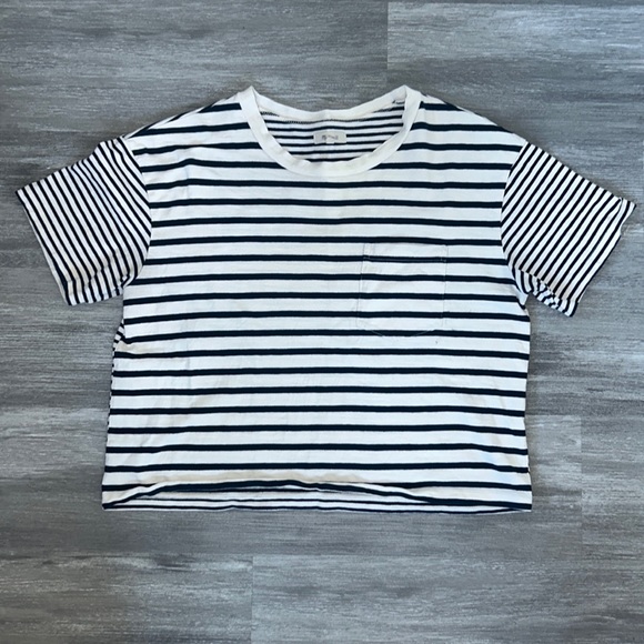 Madewell 2 Direction Stripped Shirt - Picture 1 of 4